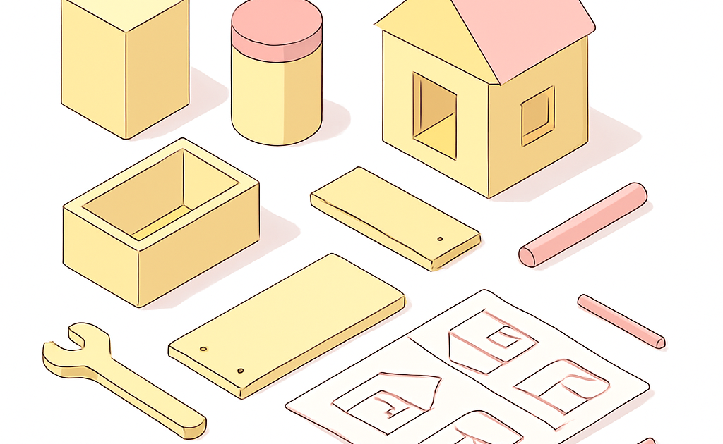 Illustration enfants montage guide pratique maison