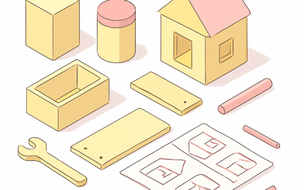 Illustration enfants montage guide pratique maison