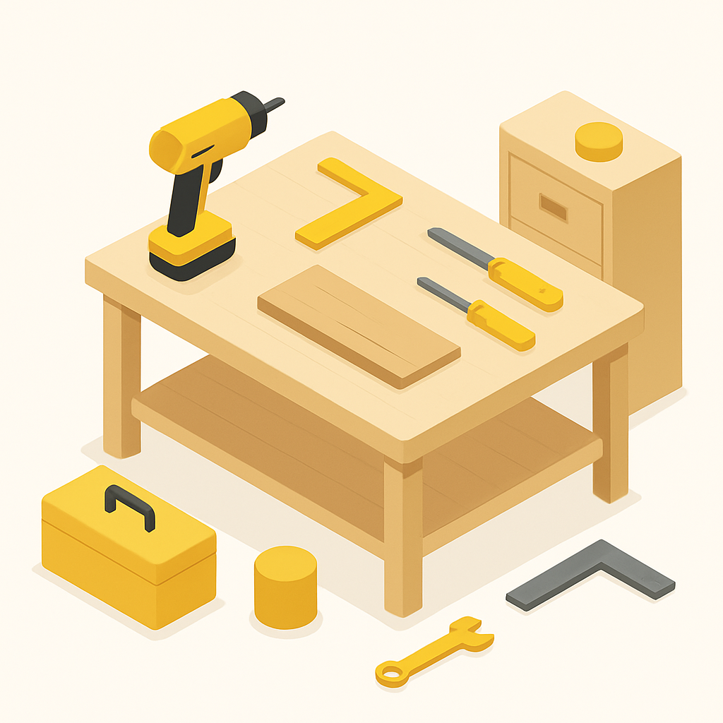 Illustration meuble bois rayé réparation retouche cire