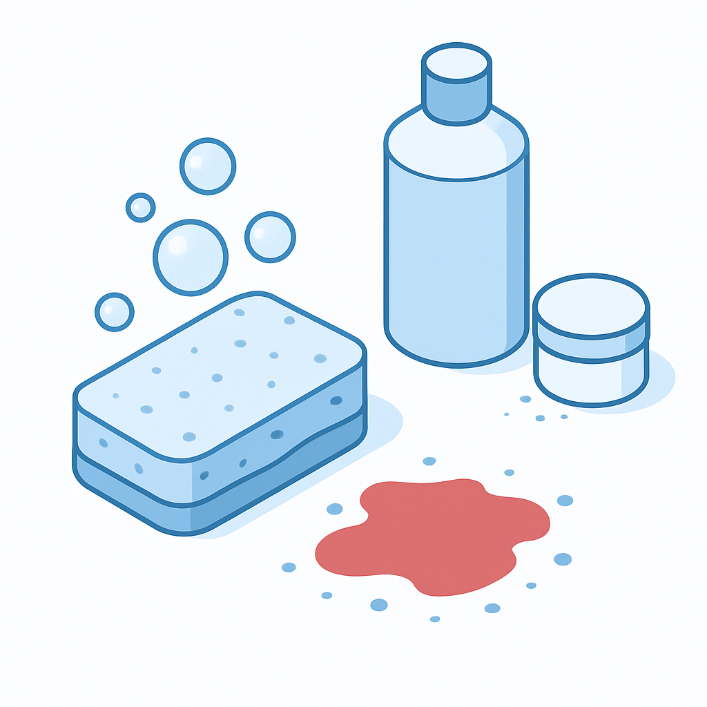 Illustration tache vin rouge moquette nettoyage naturel