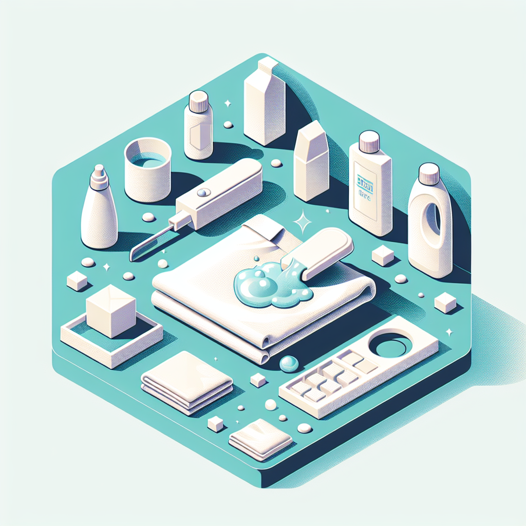 Coton blanc avec tache gras avant et après détachage