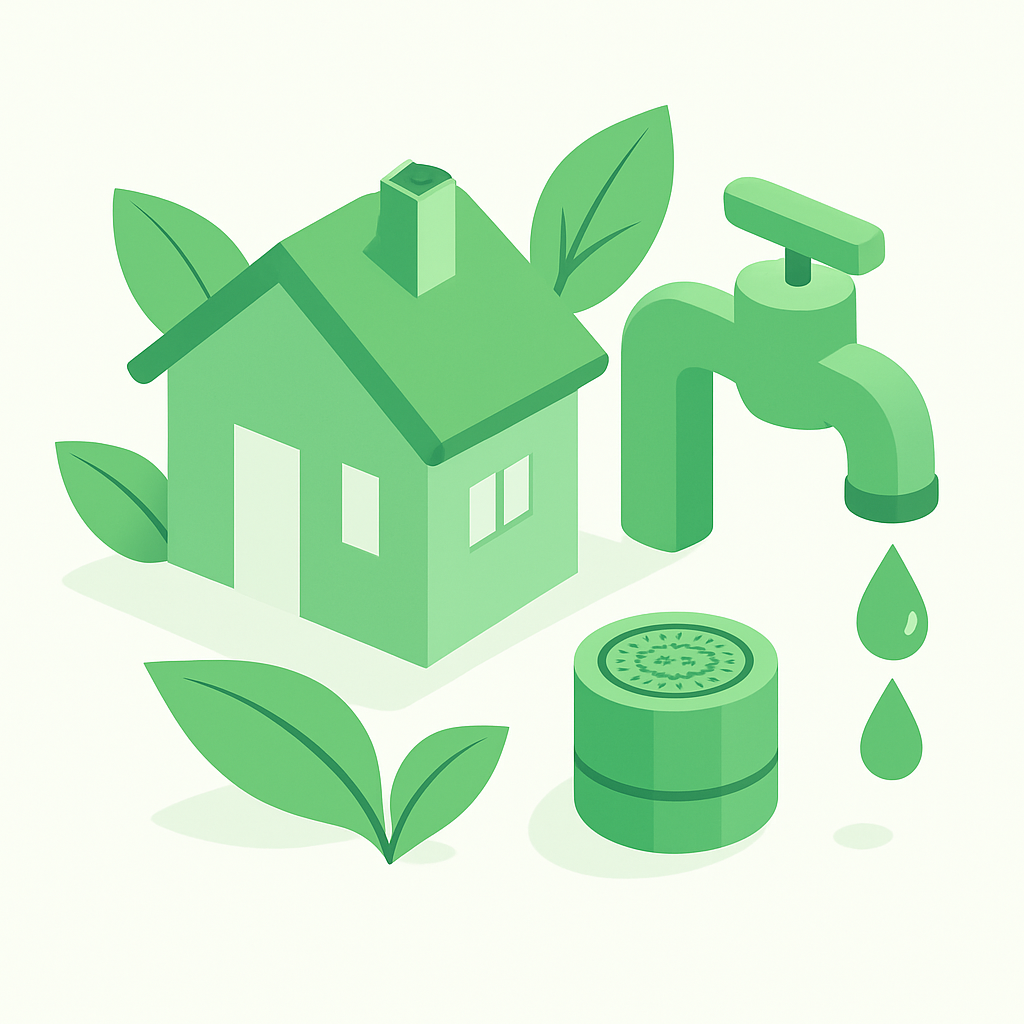 Illustration économies eau maison robinet mousseur gestes écologiques