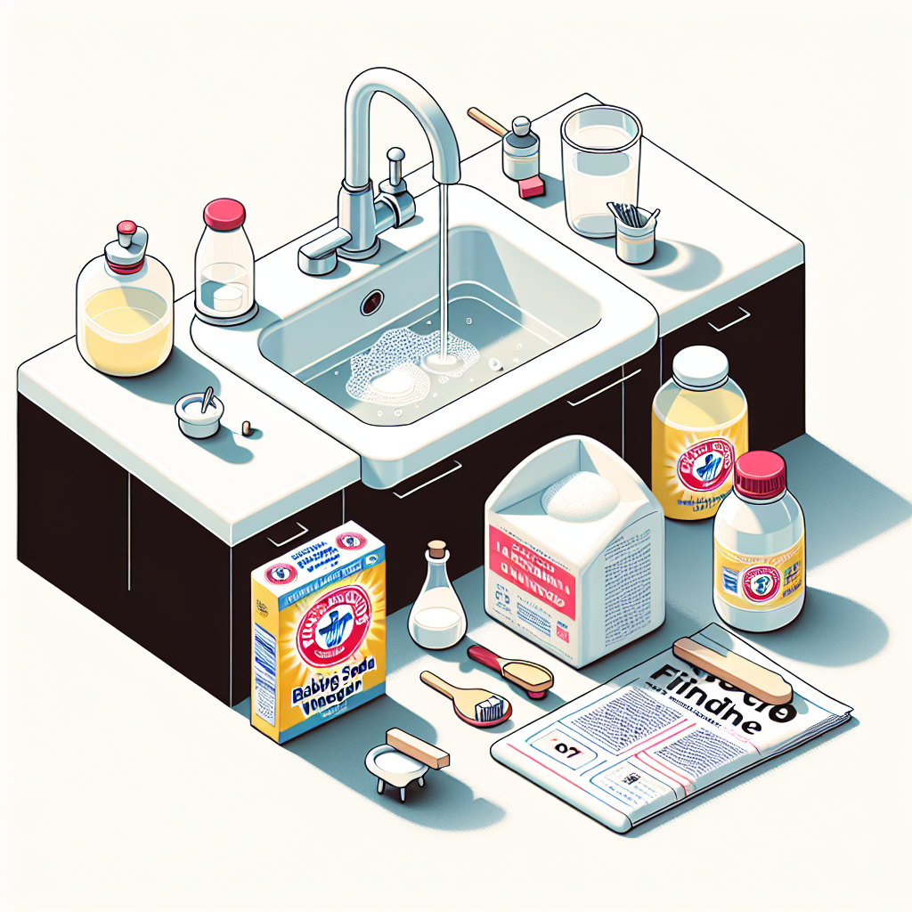 Évier bouché débouchage bicarbonate vinaigre blanc