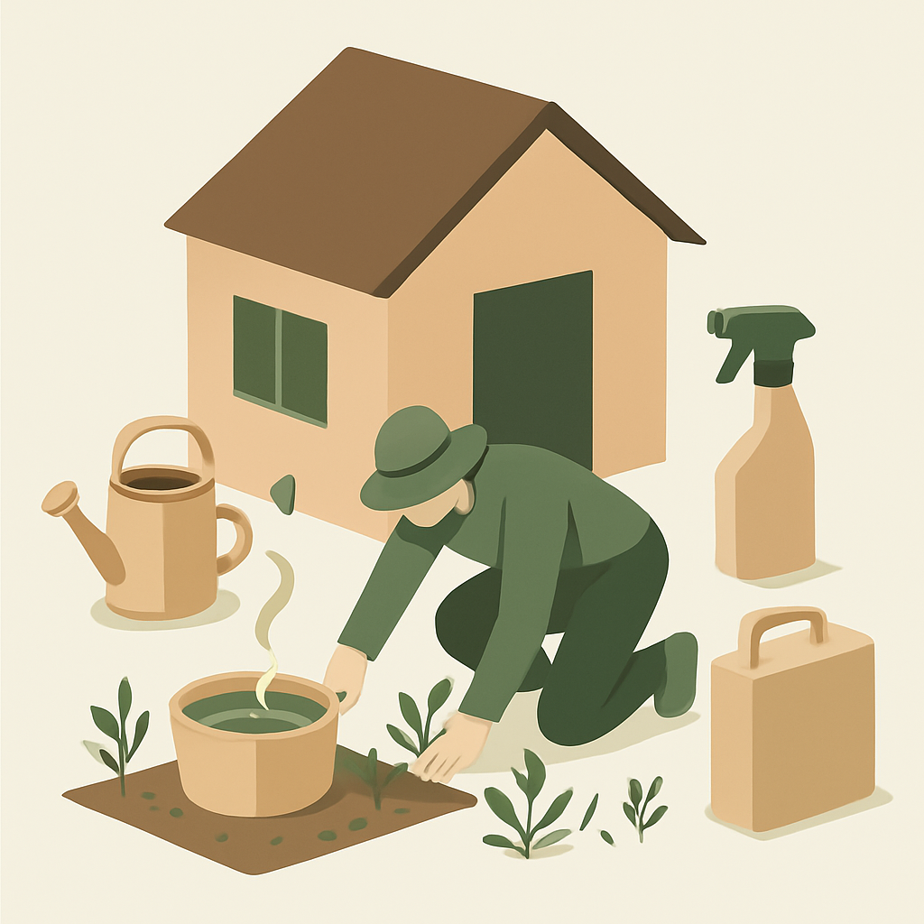 Illustration extérieur mauvaises guide pratique maison