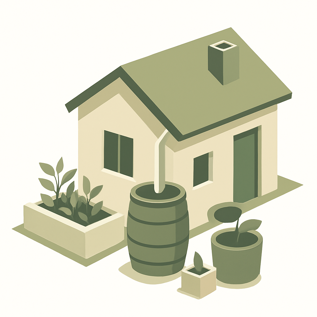 Illustration extérieur récupération guide pratique maison