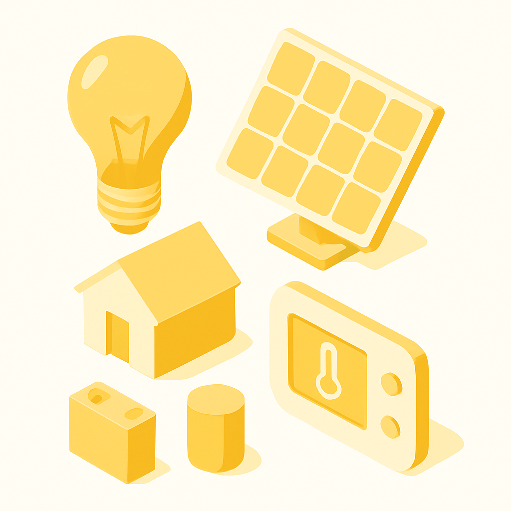 Illustration énergie thermostat guide pratique maison
