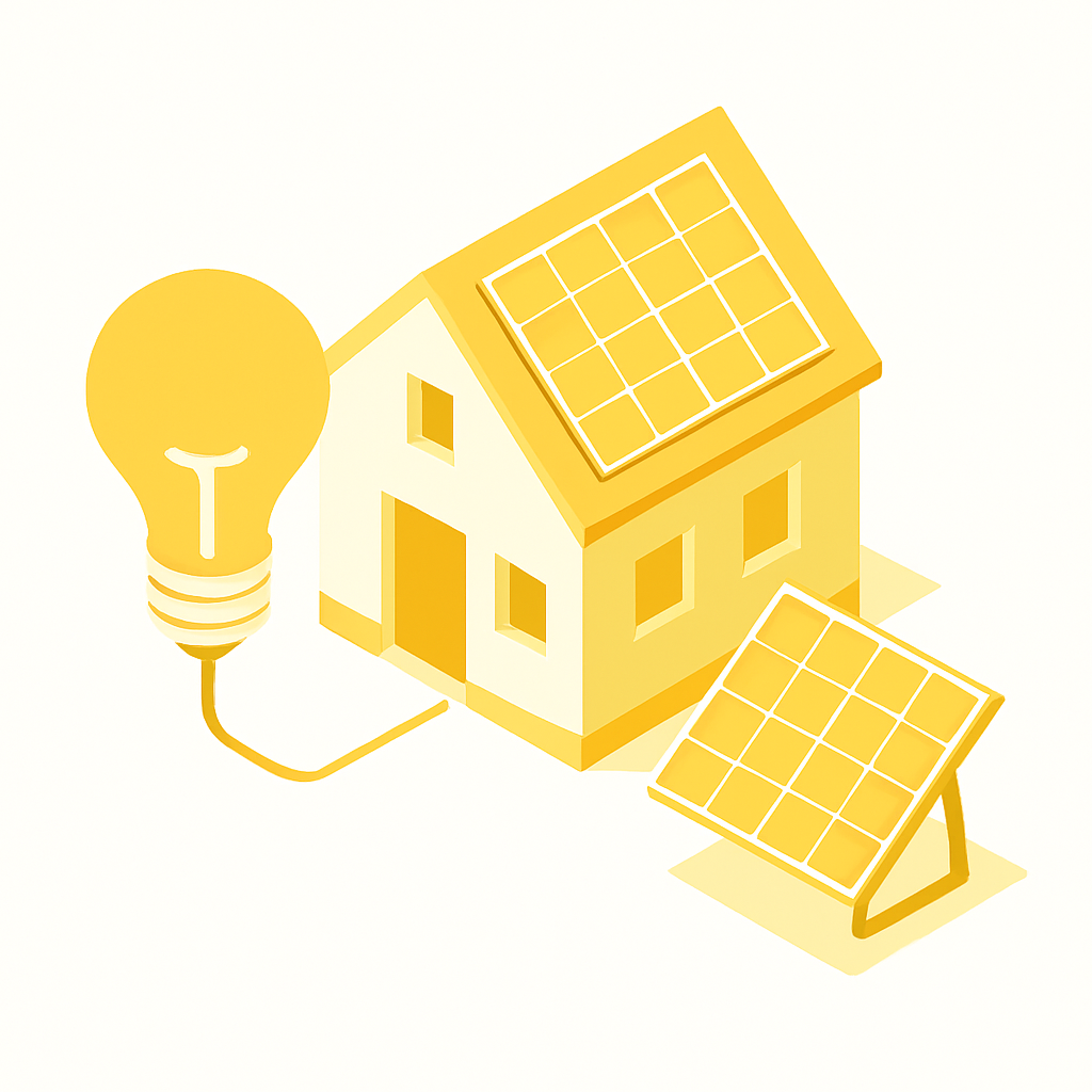 Illustration énergie panneaux guide pratique maison