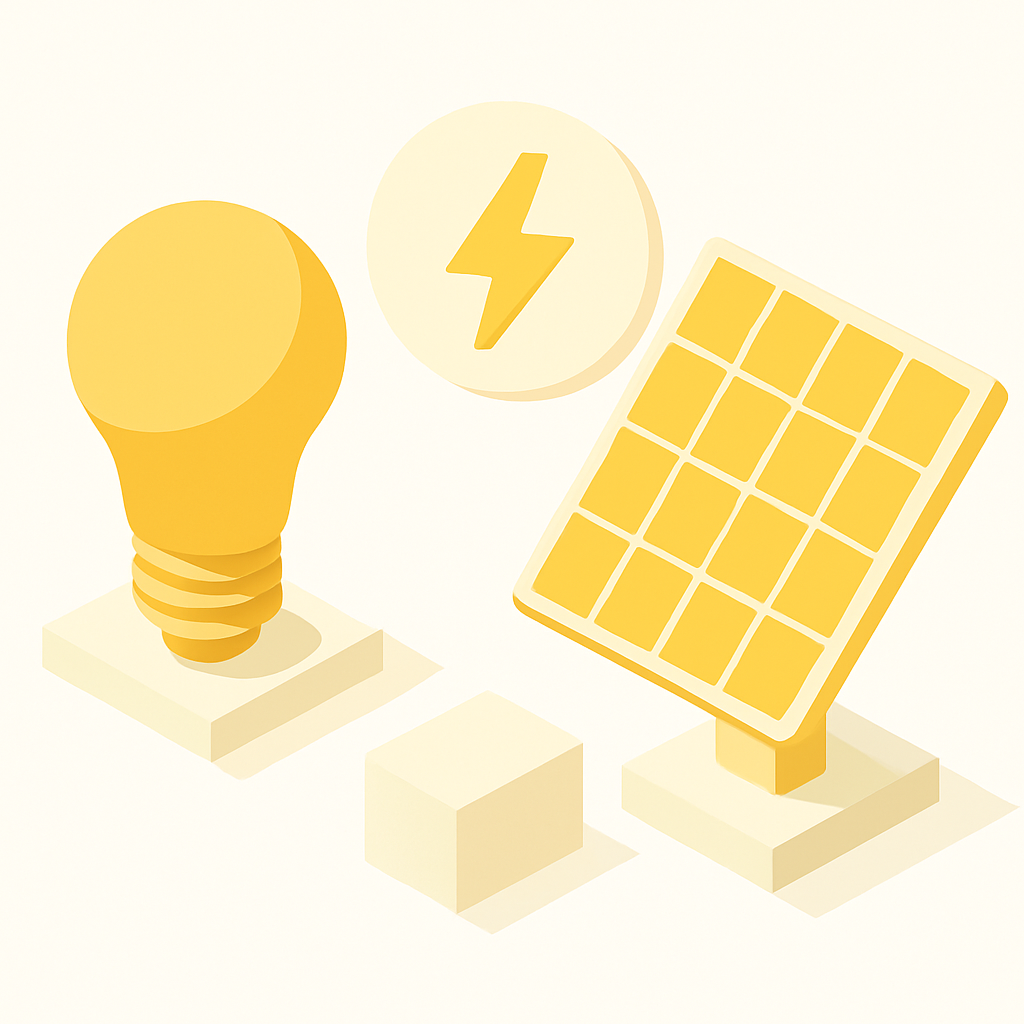 Illustration énergie ampoules guide pratique maison