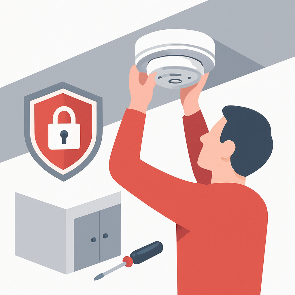 Illustration sécurité détecteur guide pratique maison