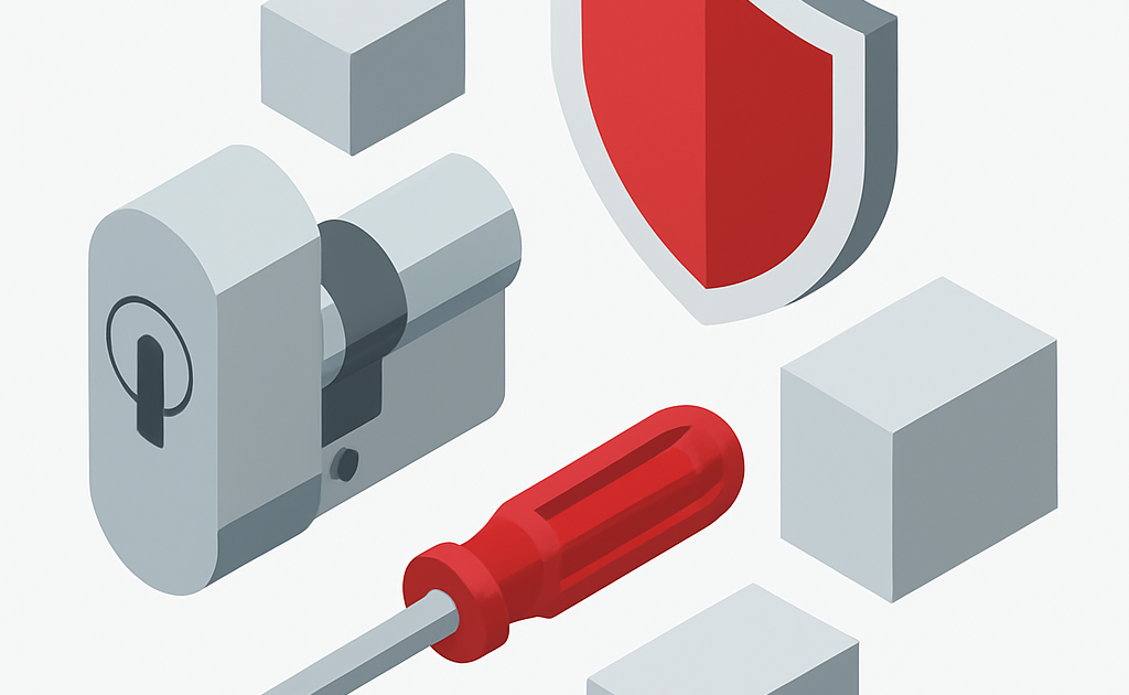 Illustration sécurité cylindre guide pratique maison