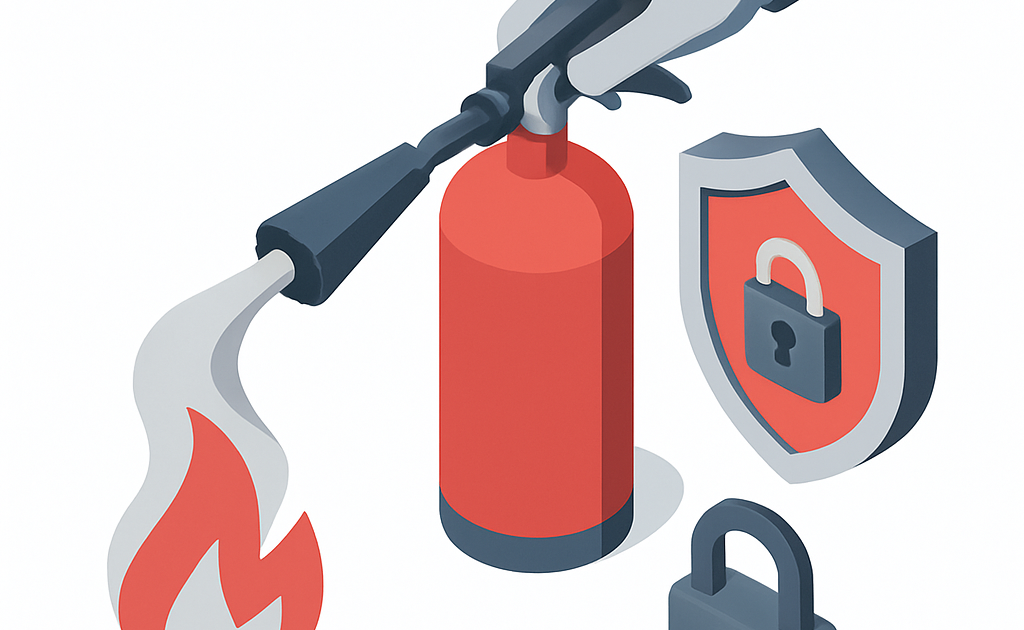 Illustration sécurité extincteur guide pratique maison