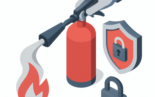 Illustration sécurité extincteur guide pratique maison