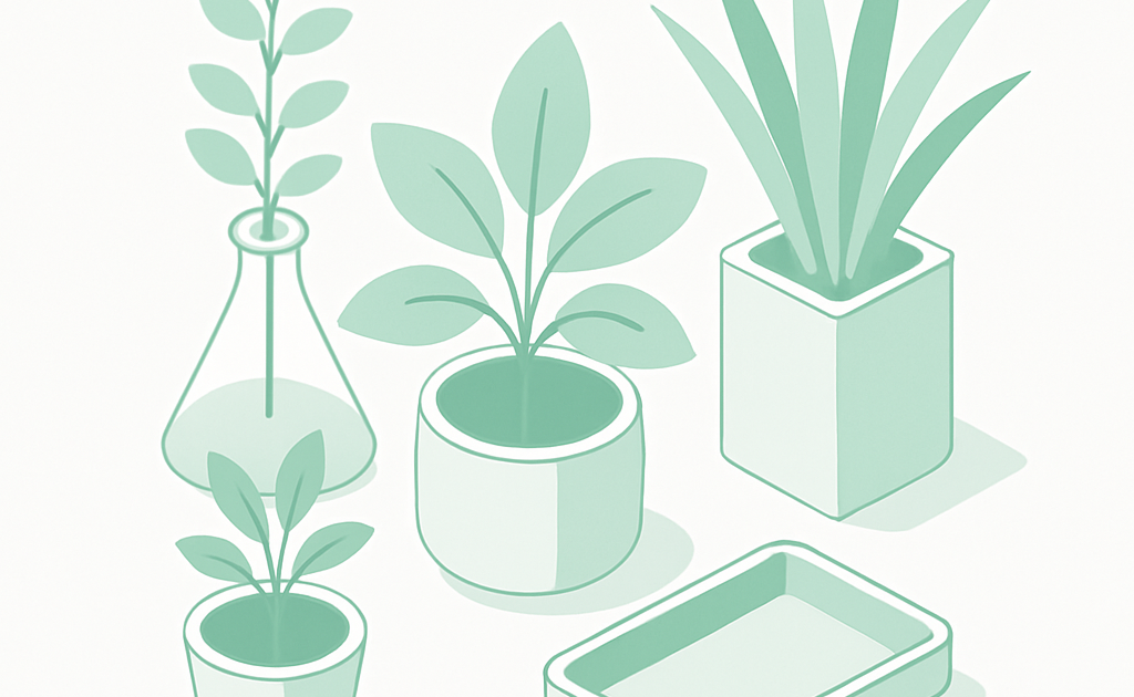 Illustration santé domestique plantes guide pratique maison