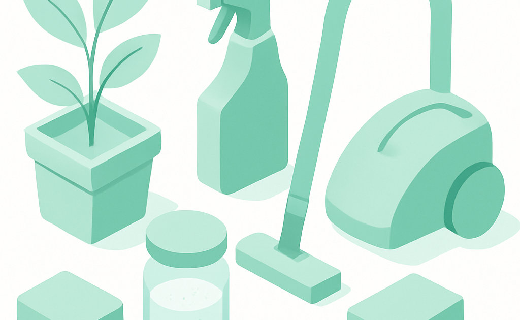 Illustration santé domestique acariens guide pratique maison