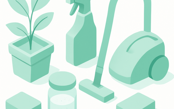 Illustration santé domestique acariens guide pratique maison