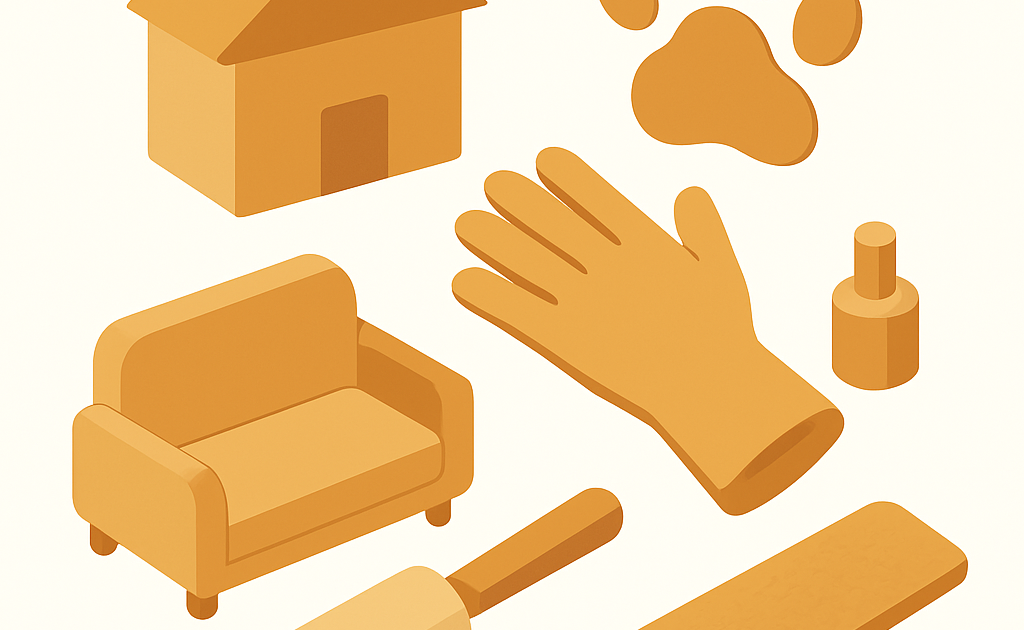 Illustration animaux poils guide pratique maison