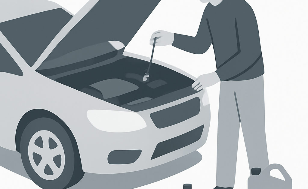 Illustration auto huile guide pratique maison