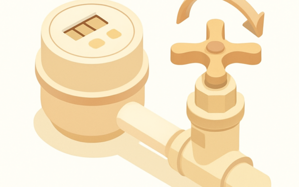 Illustration localisation vanne principale eau coupure urgence