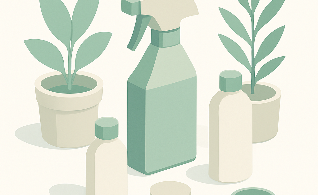 Illustration solutions naturelles désinfection guide pratique maison