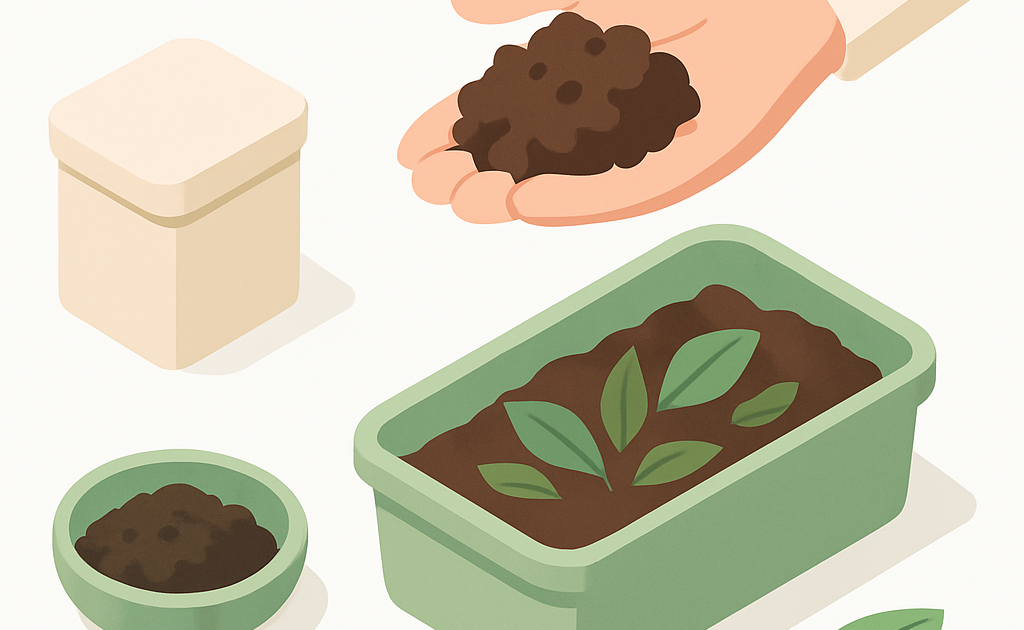 Illustration enrichissement sol jardin compost paillage naturel