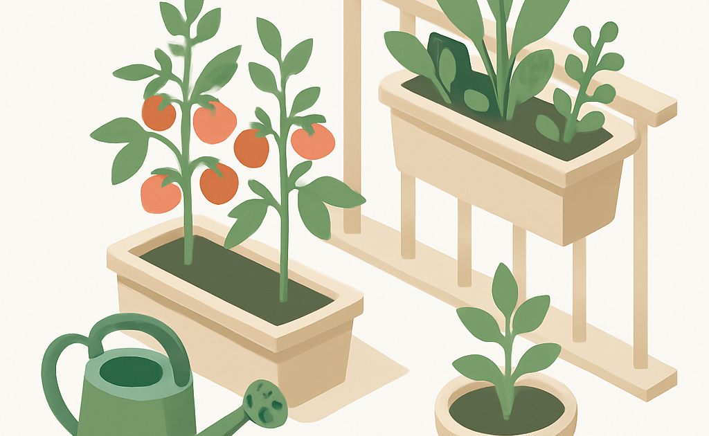 Illustration jardin tomates guide pratique maison