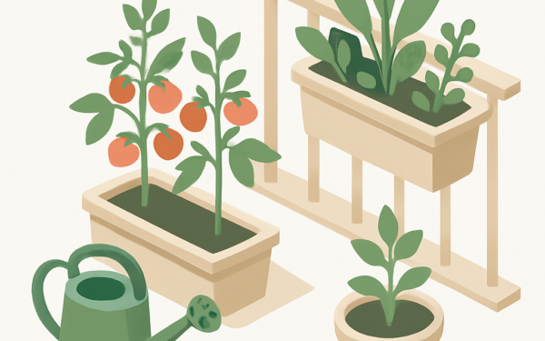 Illustration jardin tomates guide pratique maison