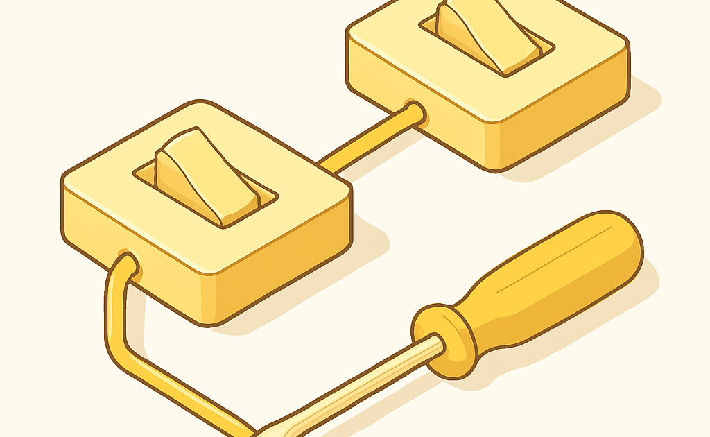 Illustration installation interrupteur va-et-vient schéma électrique