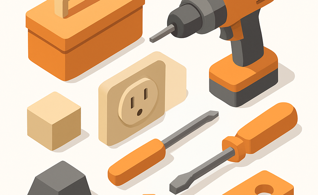 Illustration bricolage prise guide pratique maison