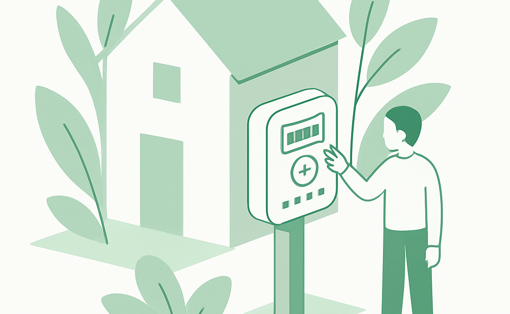 Illustration maison écologique facture guide pratique maison