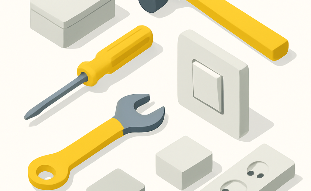 Illustration réparations interrupteur guide pratique maison