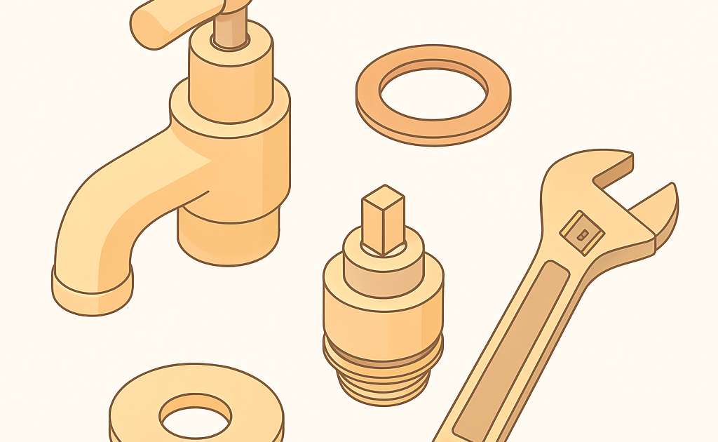 Illustration réparation robinet qui goutte remplacement joint cartouche