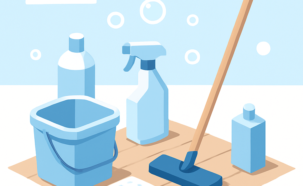 Illustration nettoyage parquet guide pratique maison