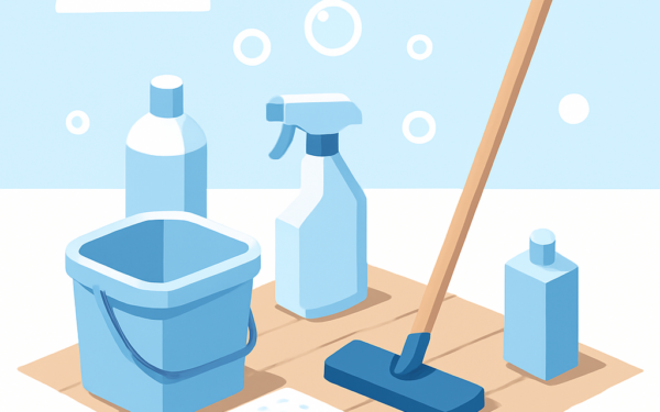 Illustration nettoyage parquet guide pratique maison