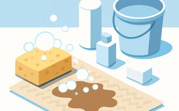 Illustration nettoyage tache guide pratique maison